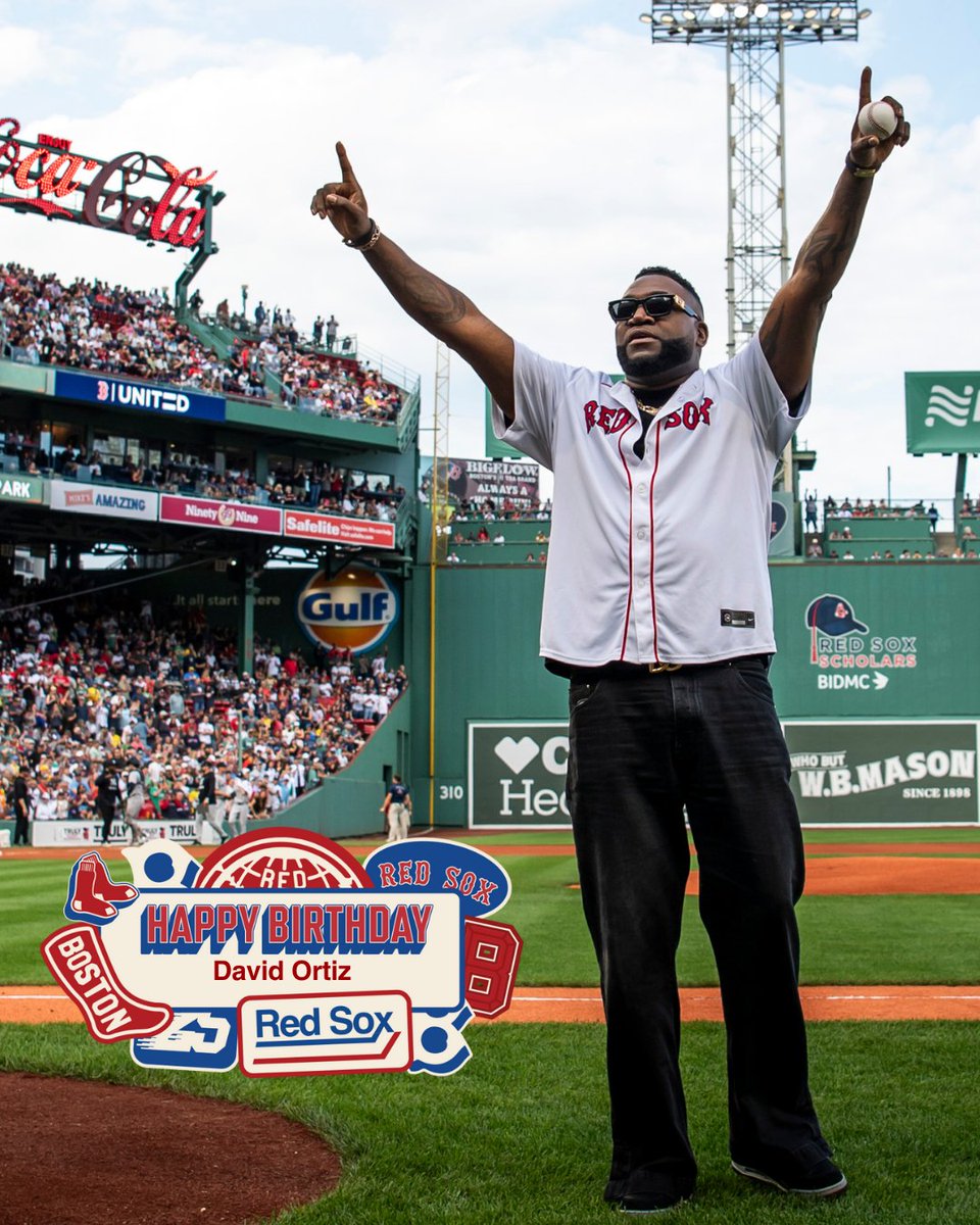 RedSox's tweet image. Happy 50th, Big Papi!
