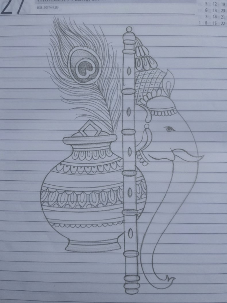 jyTijTi1's tweet photo. “Divine Art on Simple Lines ✏️✨🥺 
#BalGanesha #GaneshaSketch #GanpatiBappaMorya #PencilSketchArt #LordGanesha #CuteSketch #ArtLovers #IndianArt #SketchDaily #GaneshChaturthi #MouseAndGanesha #CreativeVibes #DrawingLove https://t.co/5UQfaJVAg5