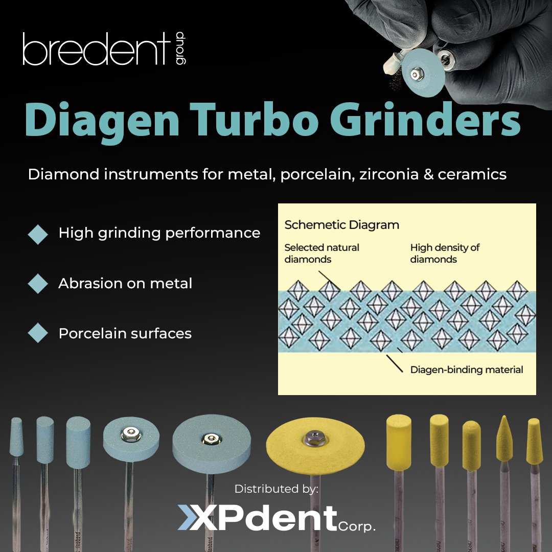 xpdent's tweet image. Bredent Diagen Turbo Grinders 🦷

Diamond instruments for: Metal, Porcelain, Zirconia &amp;amp; Ceramics 💎

📣 Get 20% OFF for a limited time! ⏱

Visit our website about Bredent Diagen Turbo Grinders 👇
xpdent.com/blog/bredent-d…

#xpdent #bredent #bredentgroup #dentalburs #dentaldiscs