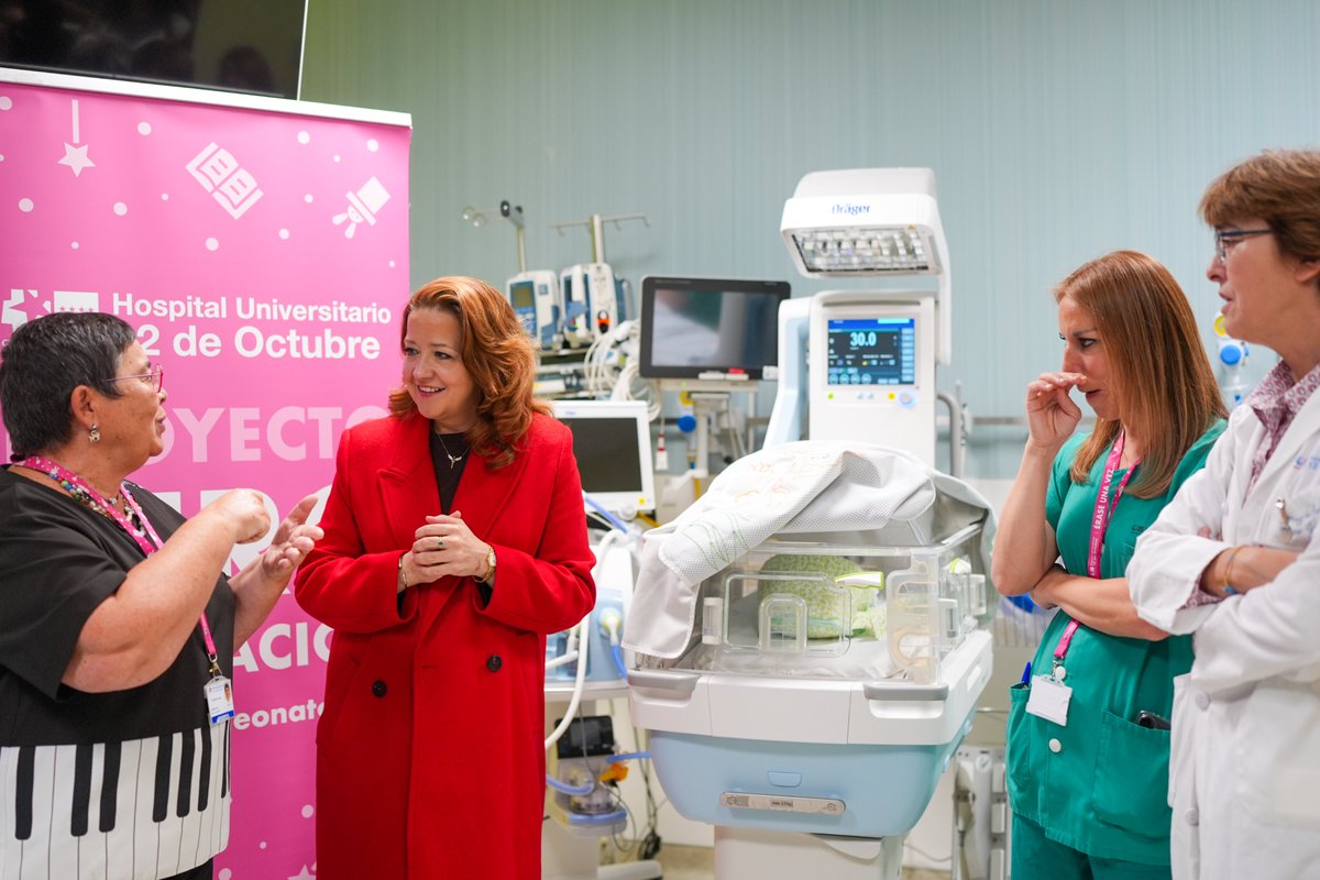 🏥 El Hospital público 12 de Octubre incorpora por primera vez en España el acompañamiento familiar a recién nacidos prematuros y enfermos en sus habitaciones.

👉 La consejera de Sanidad, Fátima Matute, ha conocido su servicio de Neonatología.

+ info: c.madrid/rfkre