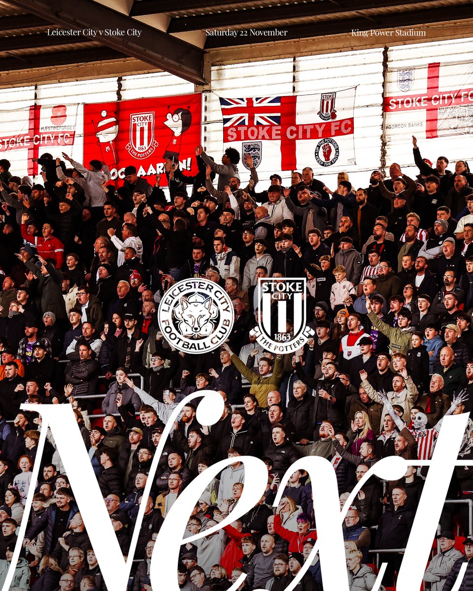 stokecity's tweet image. A sold out following of 3,292 Stokies set for Leicester 🚌

Kick-off Saturday in Ricardo&apos;s from 10am.