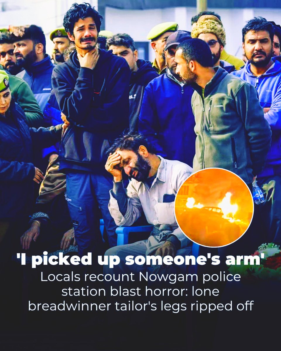 tlifeobserver's tweet photo. Heartbreaking day for Nowgam. The sole breadwinner of his family lost his life in the tragic #Nowgam blast. Prayers for the departed soul and strength for the family. 💔🙏
#TragicLoss #PrayersForTheFamily https://t.co/wkPKnzT71u