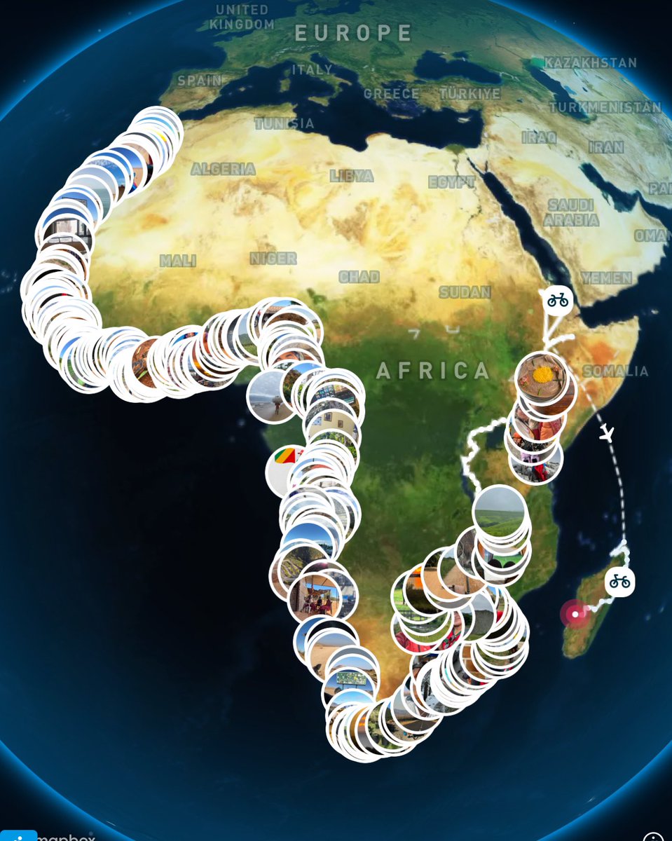 Meghyem0ut's tweet image. Glad to announce my dream I once announced is now officially complete.
After 33 countries and more than 34,000 km on my bike, my African journey has come to an end 🥹 see you Saturday darbida ❤️❤️❤️❤️