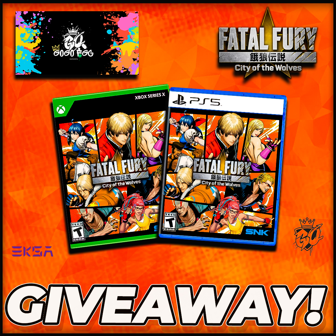 TeamGOGOeSports's tweet image. 🔥 GIVEAWAY TIME 🔥

With FATAL FURY: City of the Wolves officially nominated for Best Fighting Game at #TheGameAwards we’re celebrating BIG. 👑🎮

We’re giving away ONE FREE COPY of Fatal Fury: City of the Wolves 🐺💥

HOW TO ENTER:
❤️ Like
🔁 Retweet
👥 Tag 2 friends
📅 Ends…