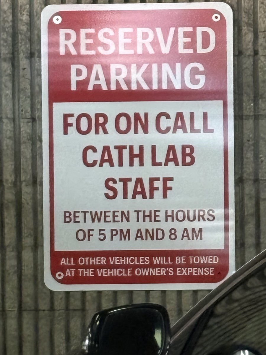 I’m visiting someone at the hospital. I’m glad to see they give the Catholic lab workers special privileges.