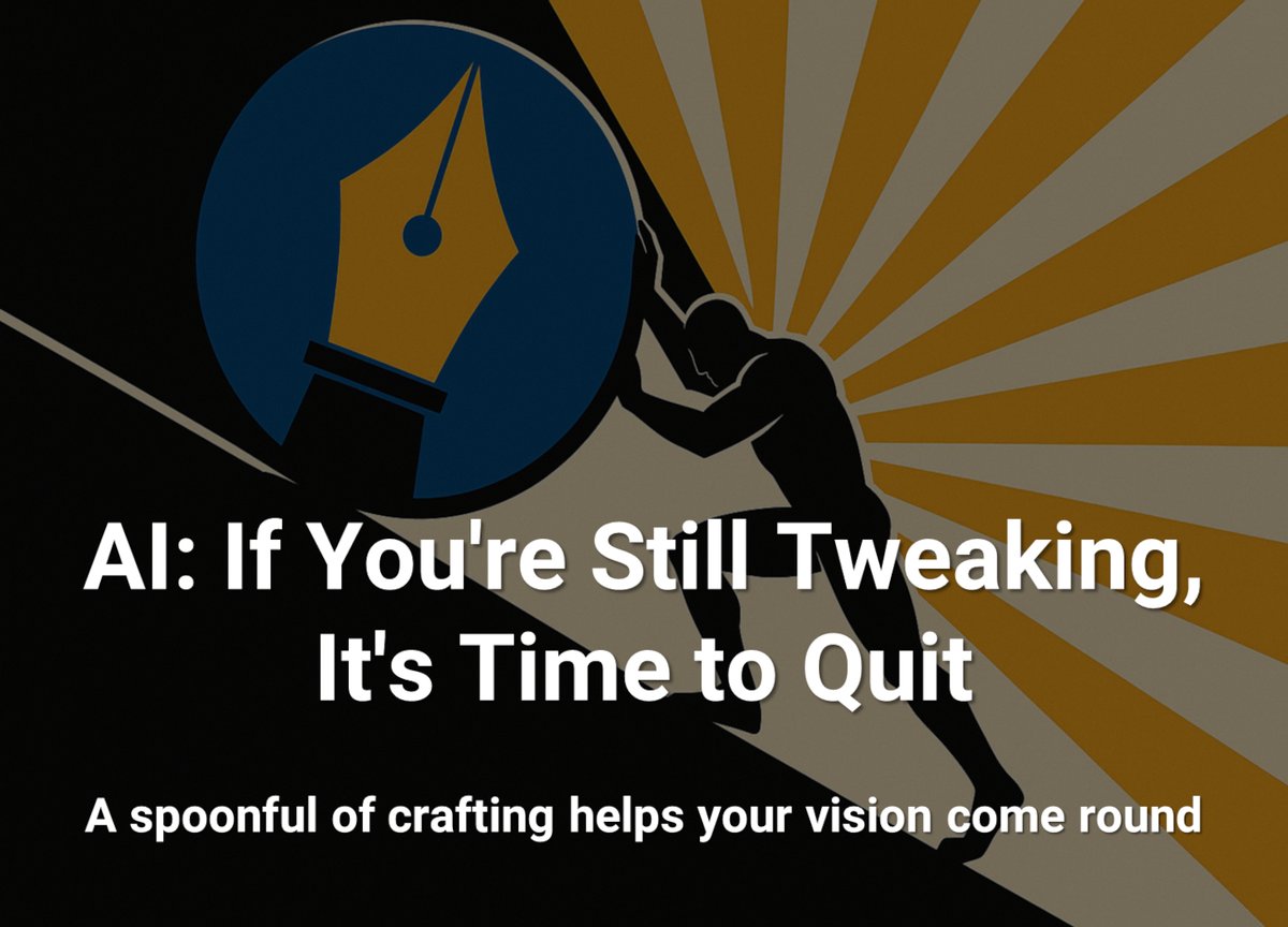 Ask an AI to fix one tiny detail and watch it unravel like a cheap sweater. It is astonishing how fast confidence turns into interpretive chaos.
noisynodes.substack.com/p/ai-if-youre-…