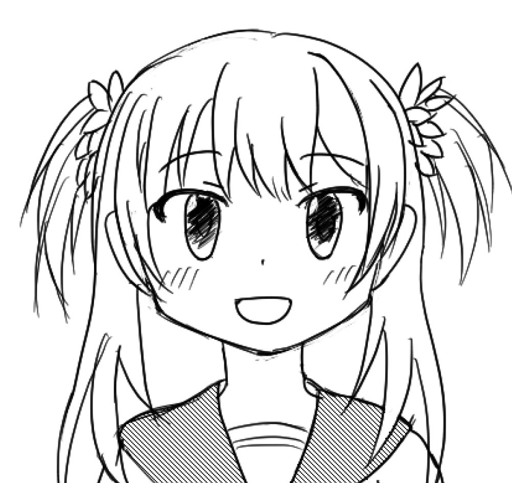 うめ先生っぽくできたかも！？髪色のトーンまるでわからん侍