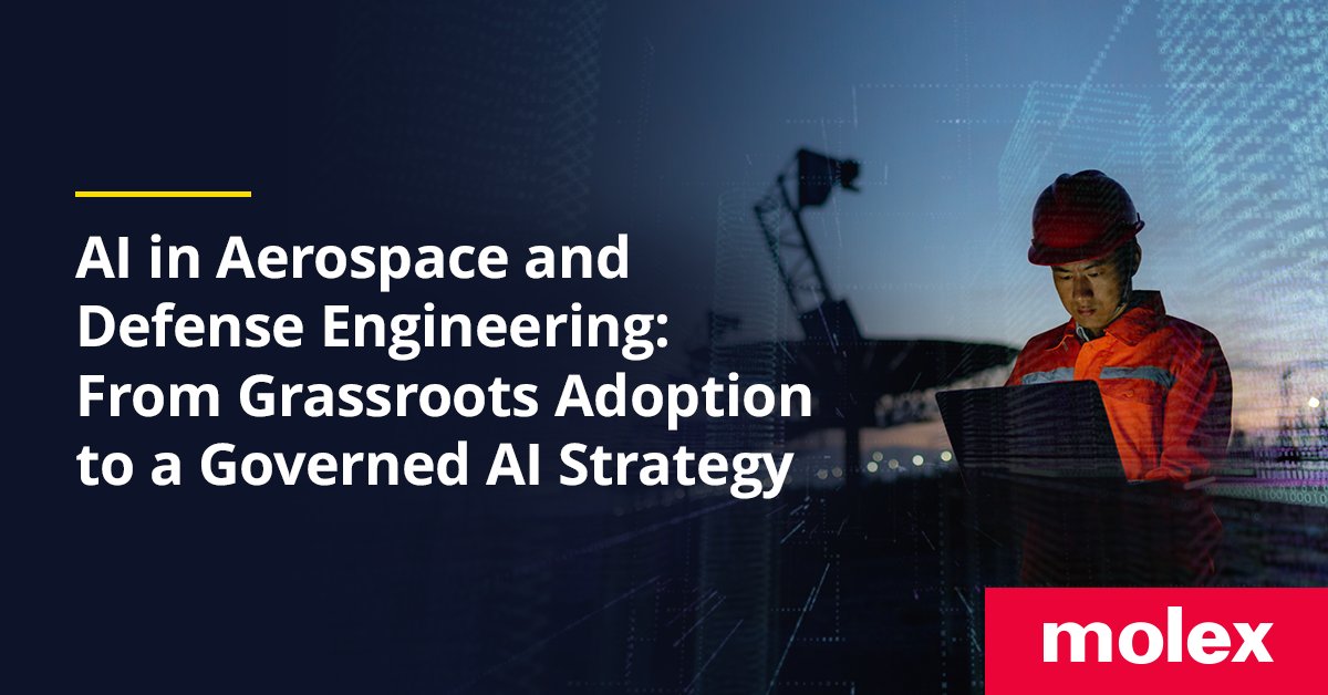 MolexConnectors's tweet image. 🤖 AI is transforming aerospace, defense and space systems, where reliability is paramount. Learn how governed strategies and trusted hardware enable safe, reliable AI innovation 🔗 molex.io/430UwLP