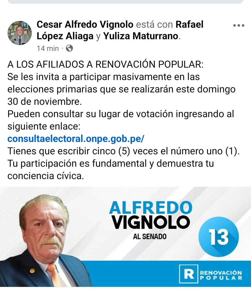 C. Alfredo Vignolo G. del V. tweet media