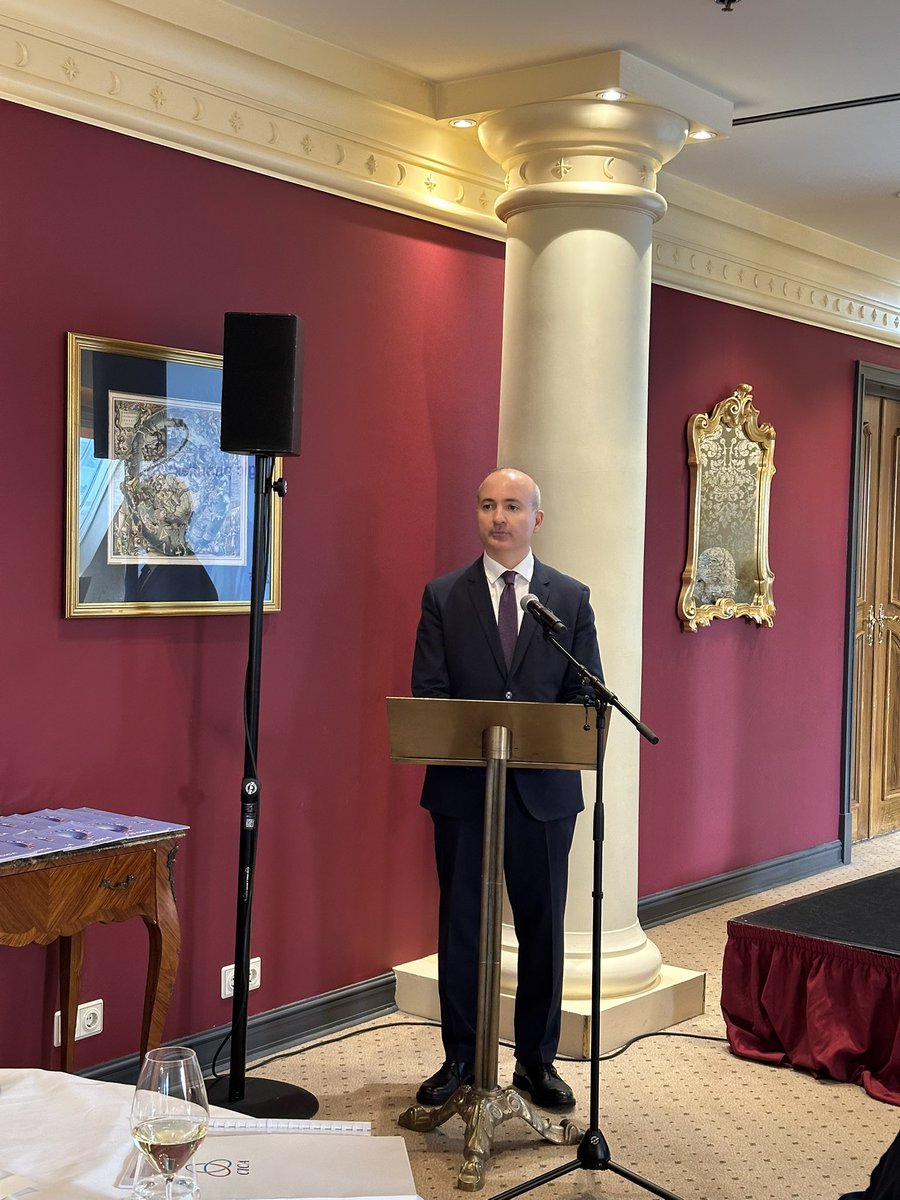Sadigbayli's tweet photo. Delighted to join Ambassador @KairatSarybay, Secretary General of @cicasecretariat in presenting to the Permanent Missions of the #CICA Member States/Observers and the representatives of the International Organizations in Vienna the priorities under Azerbaijan’s Chairmanship. Azerbaijan assumed the CICA Chairmanship in December 2024 with a firm commitment to peace, stability and sustainable development under the theme of “Stronger CICA: Connectivity, Digitalization, and Sustainable Growth in Asia”. As the current Chair we are committed to enhancing synergy between CICA and other international and regional organizations.