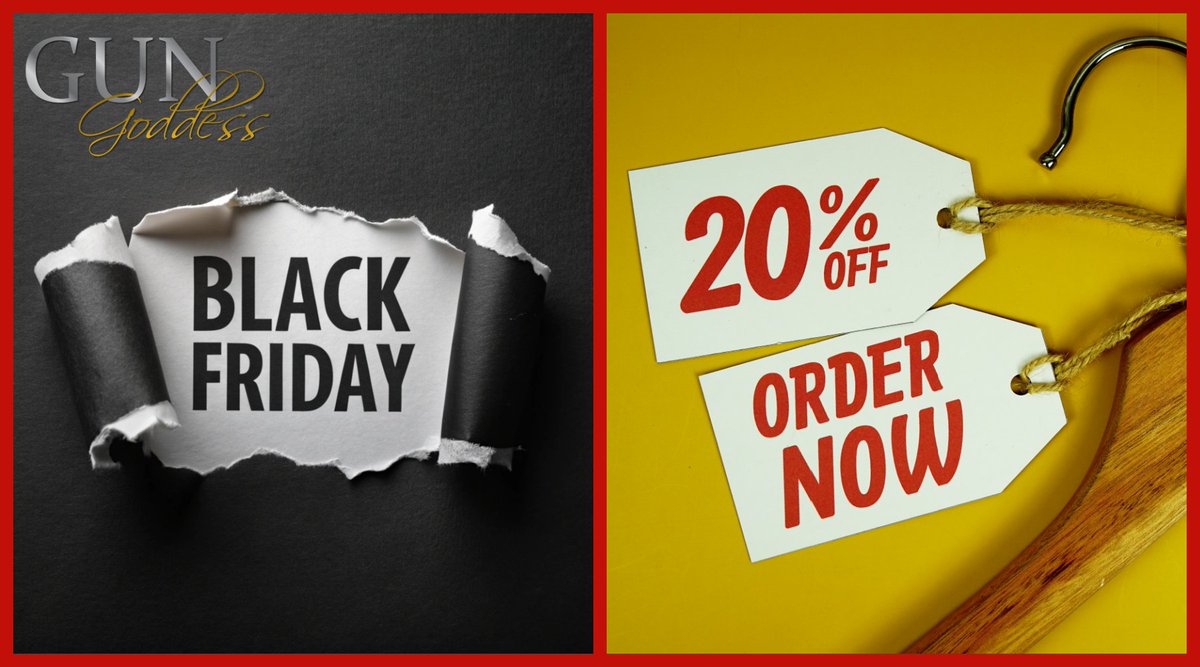 GunGoddess's tweet photo. Black Friday Starts Early: Indulge in Luxury, Pay Less.
Gun Goddess is proud to offer 20% off sitewide for all customers — no codes needed, discount applied at checkout!
Upgrade your gear. Elevate your style. Save big.
#GunGoddess #BlackFridaySale #GunGear #ConcealedCarryFashion https://t.co/bLPwuTOjfE