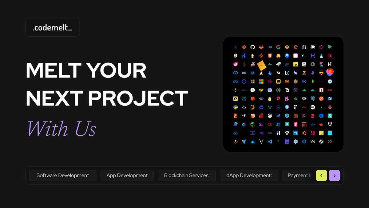 Codemelt_'s tweet image. 😬 Need dev power for a new project idea? Try Codemelt.

Our developers don’t just code; we craft experiences, shape backends that scale, and design frontends that delight. Think smooth, think efficient, think your next favorite app. 

Ready to see what we can build for you? 
🌐…