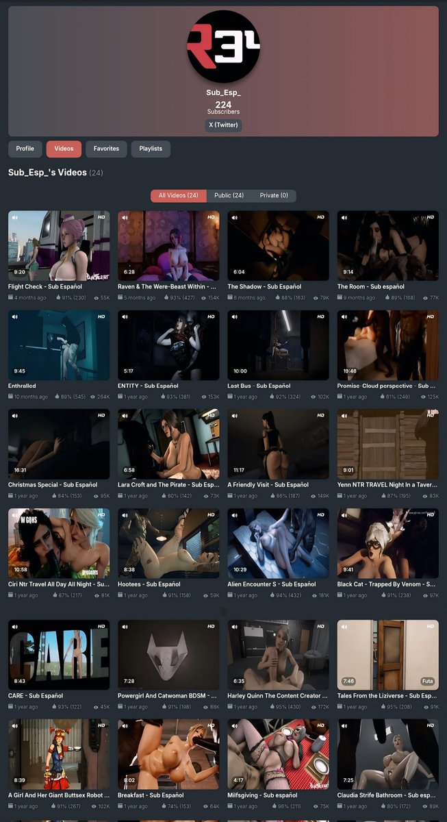 Hola, me presento:

Soy traductor y subtitulador de videos NSFW, por ahora enfocado en animación 2D/3D, quiero compartir mis traducciones contigo.

Si te interesa ver mis trabajos y darme tu opinión, te invito a seguirme y revisar mi perfil (link en la bio).

#rule34 #r34 #nsfw