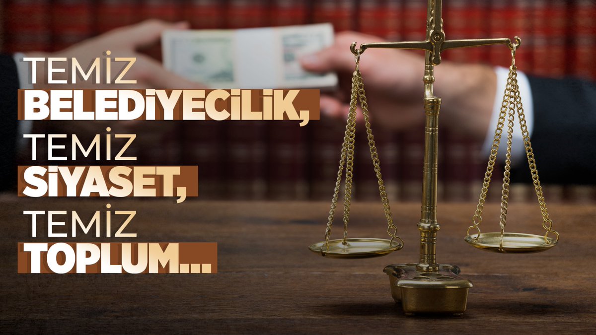 Temiz belediyecilik, temiz siyaset, temiz toplum…
Bizim tarafımız belli: Rüşvetin değil, adaletin yanındayız.
Kirli eller belediyelerde tutunamayacak!

#EkoSistemHesapVeriyor