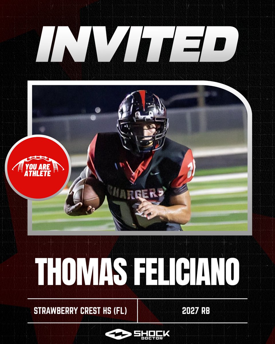 FelicianoTre's tweet image. Much appreciation to @youareathlete for the invitation. 
@Crest_HSFB @CoachPrior85 @CoachYoder2 @ExpoRecruits @RecArenaFBall @PrepRedzone