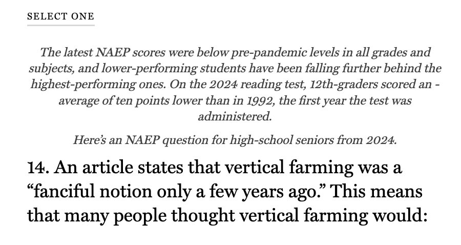 For our new issue on the "Stupiding of the American Mind," I compiled and contextualized test questions from myriad assessments across the past century+