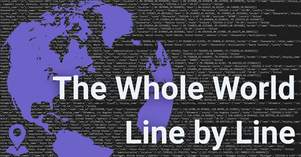 geoapify's tweet image. Ever tried merging multiple “city lists”?
You end up with duplicates, missing towns, and IDs that make no sense. 😩

OSM localities + Geoapify = clean, consistent global coverage — cities, towns, villages, hamlets.

👉 dev.to/geoapify-maps-…
#Geoapify #Developers #Data…