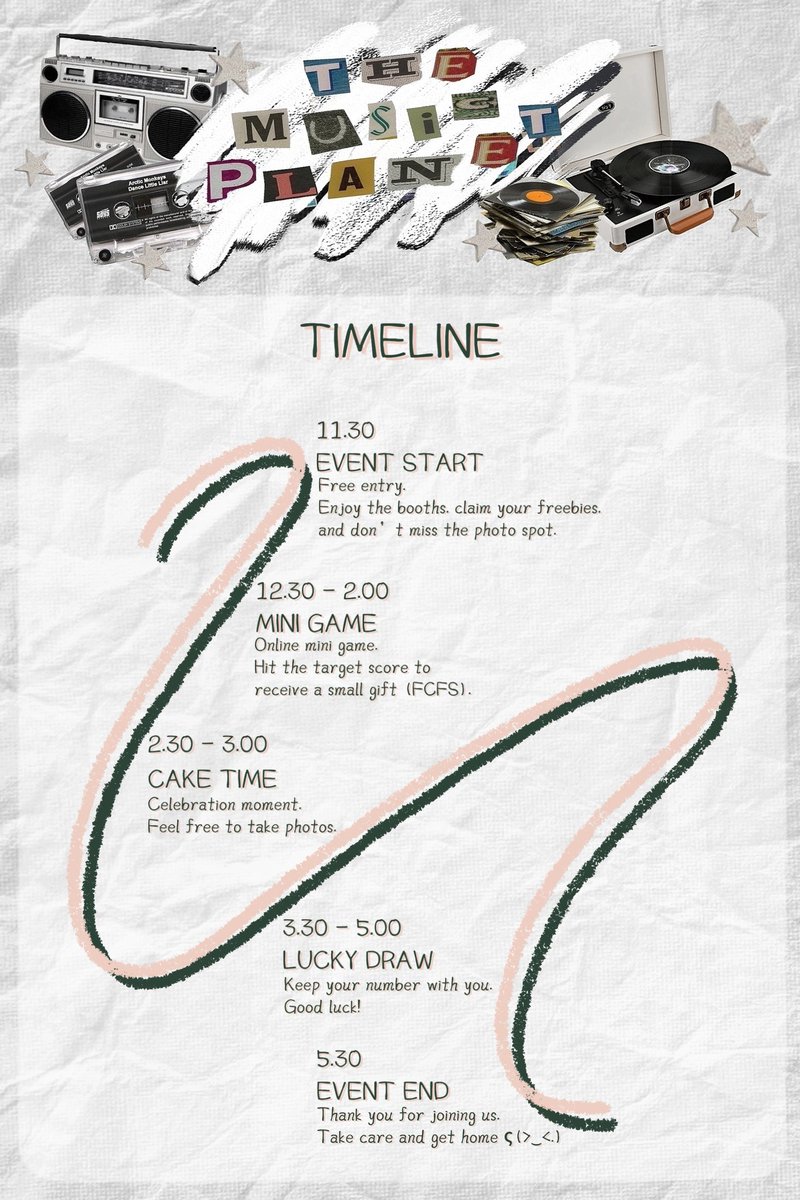 ✩‧₊˚⋆Event Timeline⋆˚.•✩
#WOOZI_THEMUSICPLANET

✩ Here’s our timeline～Looking forward to seeing youς(>‿<.)

#SEVENTEEN #WOOZI