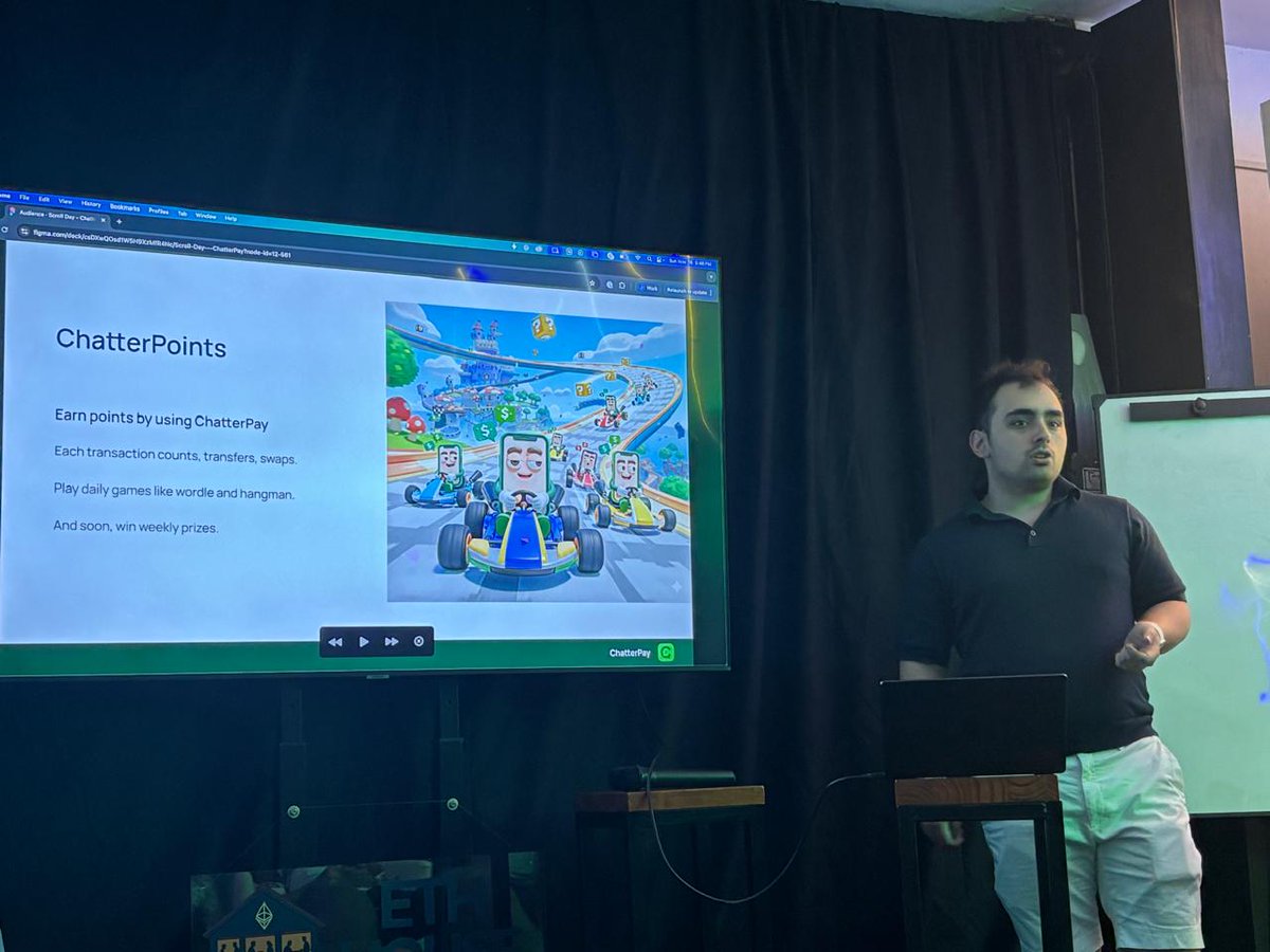 chatterpay's tweet image. What a way to start Devconnect week.

Scroll Ecosystem Day brought the @Scroll_ZKP community together in Buenos Aires, kicking off one of the biggest crypto weeks South America has seen.

Grateful to be part of this. Can&apos;t wait for what&apos;s next 💚
