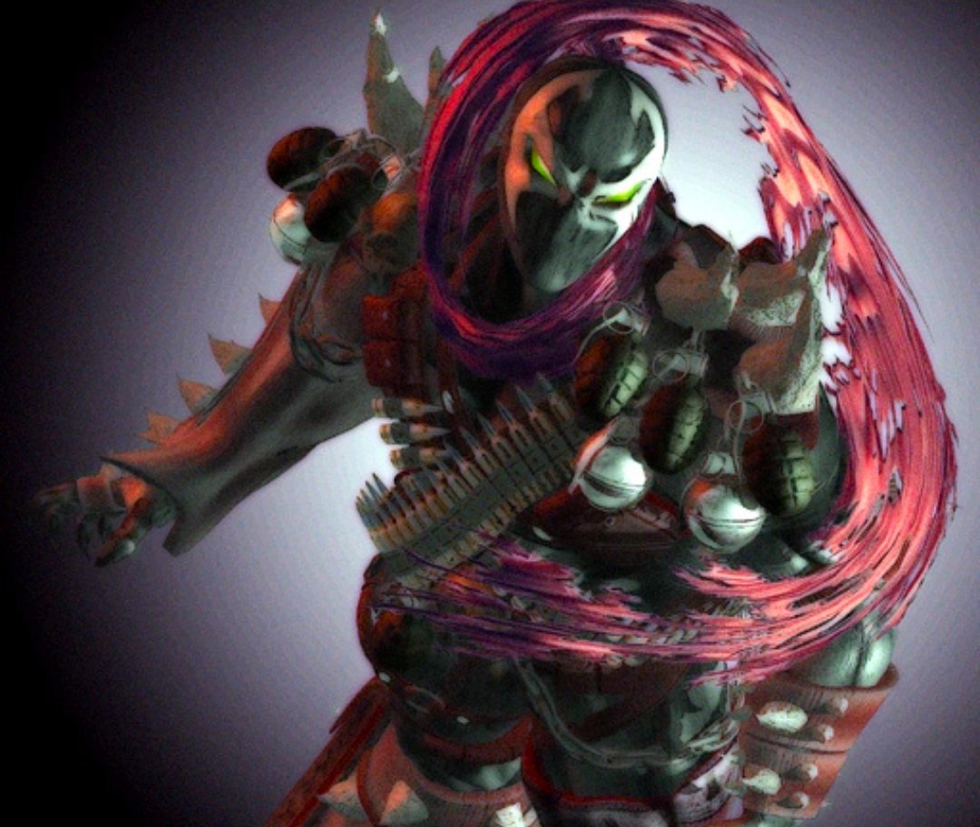 Unmasked Spawn IV's CG model for Spawn: In The Demon's Hand (2000)
#Spawn