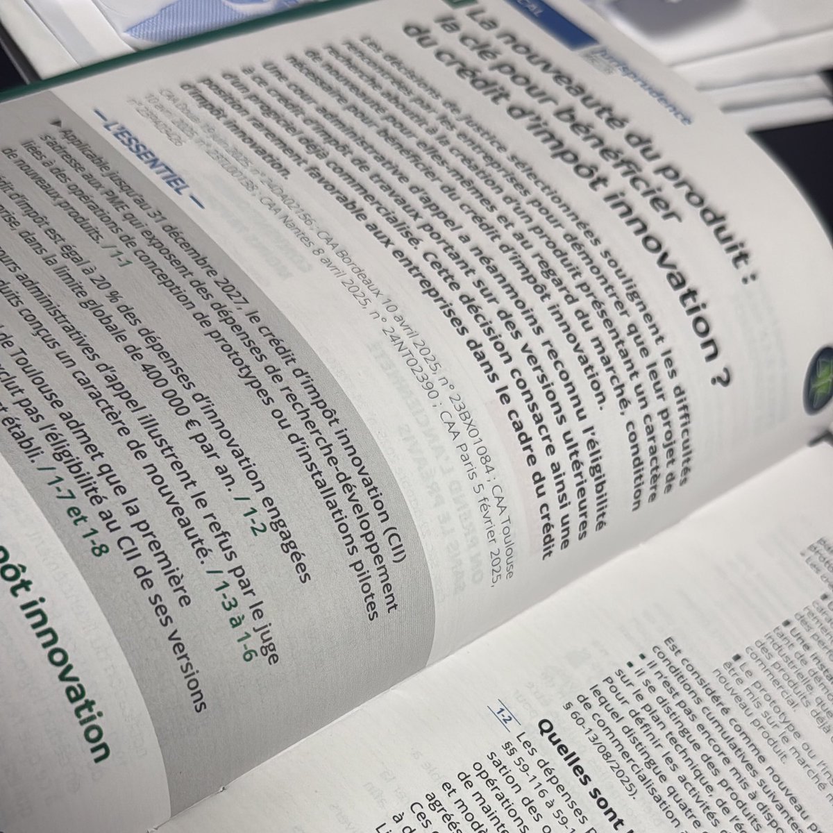Je lance les paris : dans 3 ans, vous entendrez parler du Crédit d’Impôt Innovation (CII) dans un scandale.

Le CII permet de récupérer 20 % des dépenses engagées dans des prototypes ou des installations pilotes, dans la limite de 400 000 €.

Comme le CIR, ça risque d’être la
