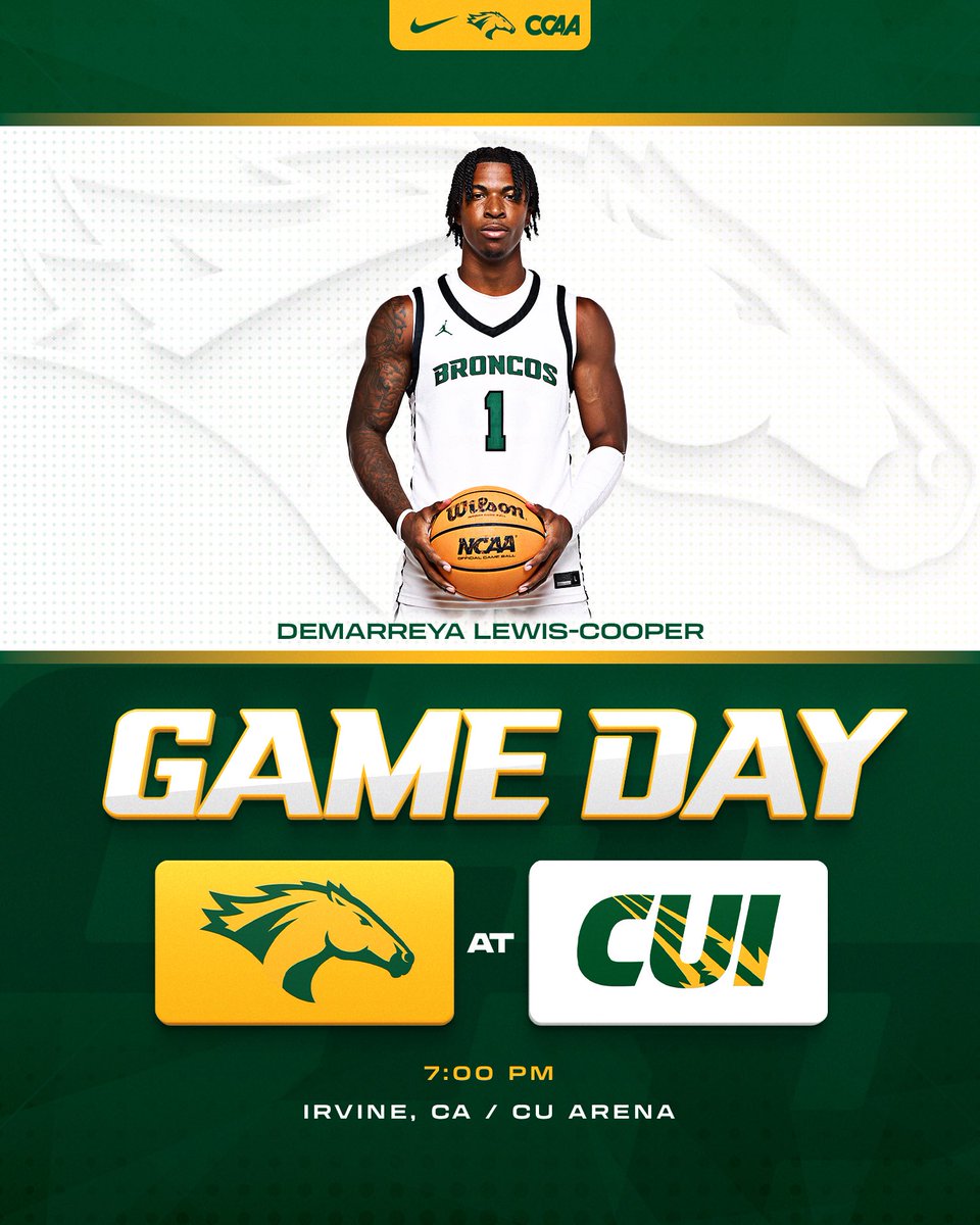 CPPMBB's tweet image. The Broncos head to Irvine, Calif. to take on Concordia University Irvine.

#WeAreCPP