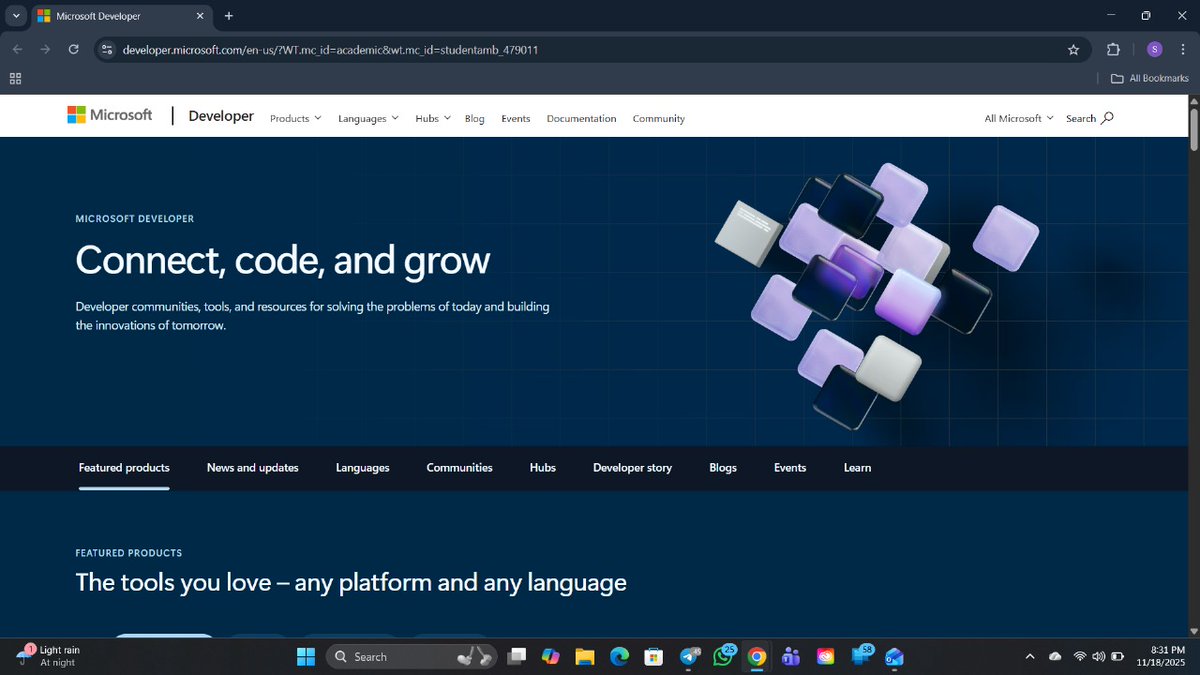 Shreyas76093706's tweet image. STOP CODING BLOCKS! 🛑

Your new coding home is the Microsoft Developer Portal.

🚀 Official code samples 📚 Deep SDK docs ✅ Solves your bugs fast

Link to the Official Docs: developer.microsoft.com/?WT.mc_id=acad…

#DeveloperPortal #CodingResources #SoftwareDevelopment #CommunityInfluencer
