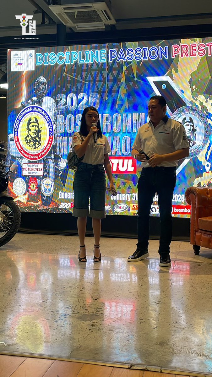 TrffcNtwrk_Ph's tweet image. 18 Nov 2025, RSA, Libis, QC - The Boss Ironman Motorcycle Challenge reemerges as the Boss Ironman Mindanao Cup, driven by 7 major reforms and 13 new rules and regulations.

Watch the live webcast and read more details in the comment section below. 

#BOSS #BIMC #TrafficNetworkPH