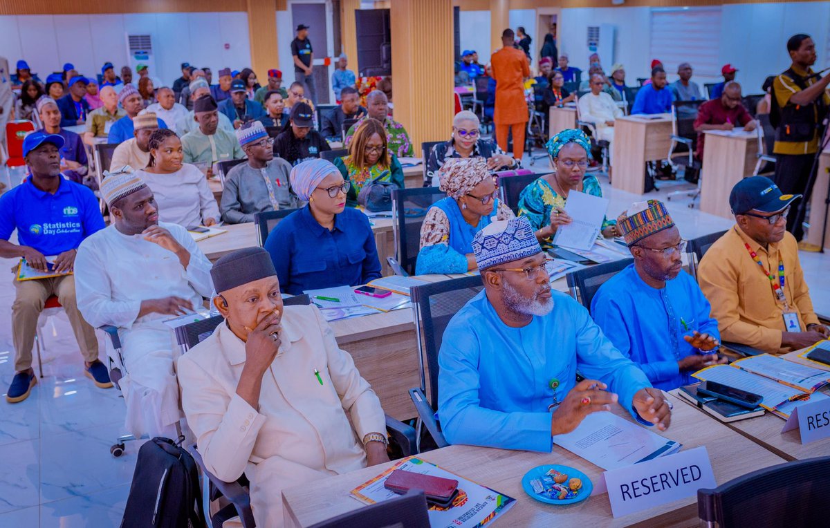 CRDCUPolicyFGN's tweet photo. The Special Adviser to the President on Policy and Coordination & Head, Central Results Delivery Coordination Unit, @hadizabalausman, today joined leading national stakeholders, statisticians, development partners, and data professionals at the 2025 African Statistics Day Celebration, held at the National Bureau of Statistics Headquarters in Abuja. With the theme "Leveraging Innovations in Data and Statistics to Promote a Just, Peaceful, Inclusive and Prosperous Society for Africans", the event provided a timely reflection on the vital role of credible data in shaping the continent’s future.

In her address, the Special Adviser echoed President Bola Ahmed Tinubu’s conviction that data is the compass without which governments would be flying blind. She reaffirmed the President’s commitment to embedding evidence based decision making at the core of the Renewed Hope Agenda, ensuring that policies, reforms, and investments align with the real needs and lived experiences of Nigerians. She noted that through the continued partnership between the CRDCU and NBS, Nigeria is steadily strengthening its statistical systems to enable more transparent governance, sound planning, and measurable outcomes.

She further explained how emerging innovations such as AI powered analytics, geospatial intelligence, mobile data tools, and real time dashboards are transforming the nation’s ability to detect vulnerabilities, anticipate risks, monitor development progress, and craft inclusive solutions. These technologies, she said, are becoming powerful instruments for justice, early warning mechanisms for peace, pathways to inclusion by ensuring every citizen counts, and drivers of prosperity through smarter economic and social modelling.

Bala Usman reminded participants that data is more than a tool, it is infrastructure for national development. She emphasised  the need for increased investment in statistical capacity, stronger ethical safeguards for AI, and deeper collaboration across government, academia, and the private sector. She reaffirmed the administration’s commitment to building a Nigeria where data fuels progress, strengthens accountability, and delivers prosperity for all, leaving no one behind.

She concluded by commending the National Bureau of Statistics, under the leadership of Statistician-General Prince Adeyemi Adeniran, for its steadfast commitment to producing credible, timely data. She noted that the Bureau’s work remains central to Nigeria’s development journey and reaffirmed the administration’s support as the NBS continues to strengthen the nation’s data foundation.