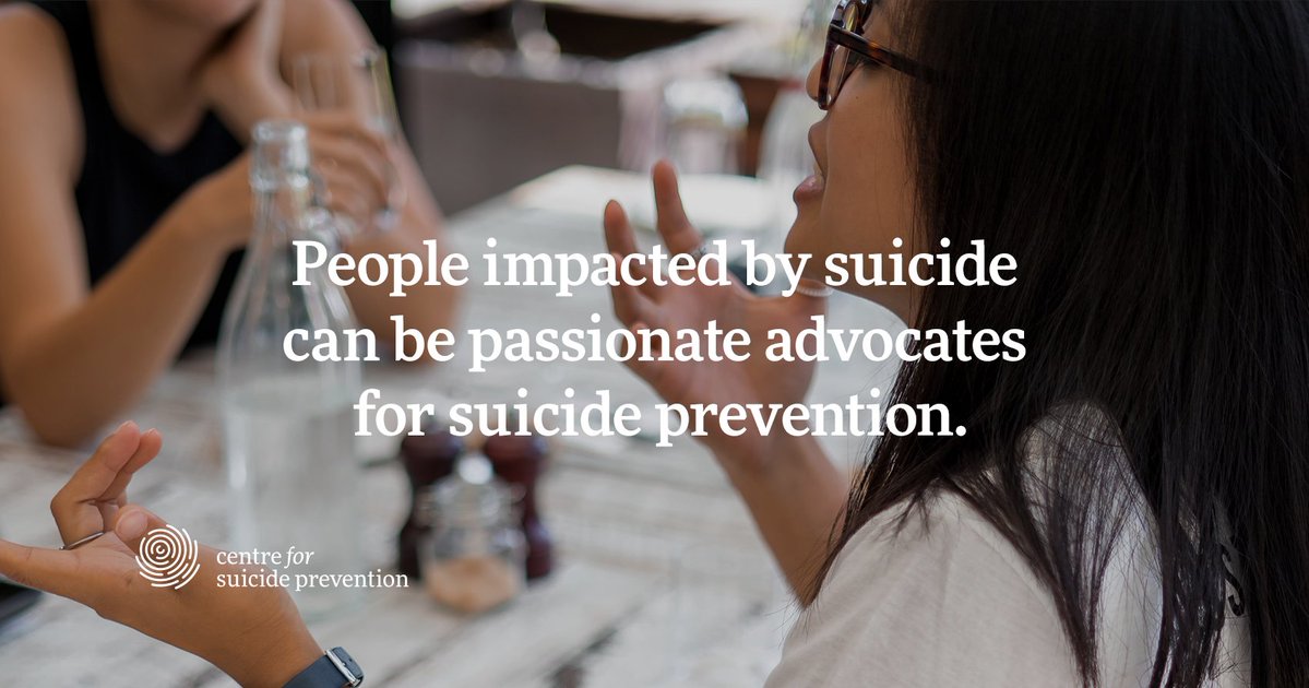 cspyyc's tweet image. People who have been impacted by suicide may find growth and strength in sharing their story – they can be passionate advocates for suicide prevention. suicideinfo.ca/local_resource…
#IDPISL #suicideloss #SOSL