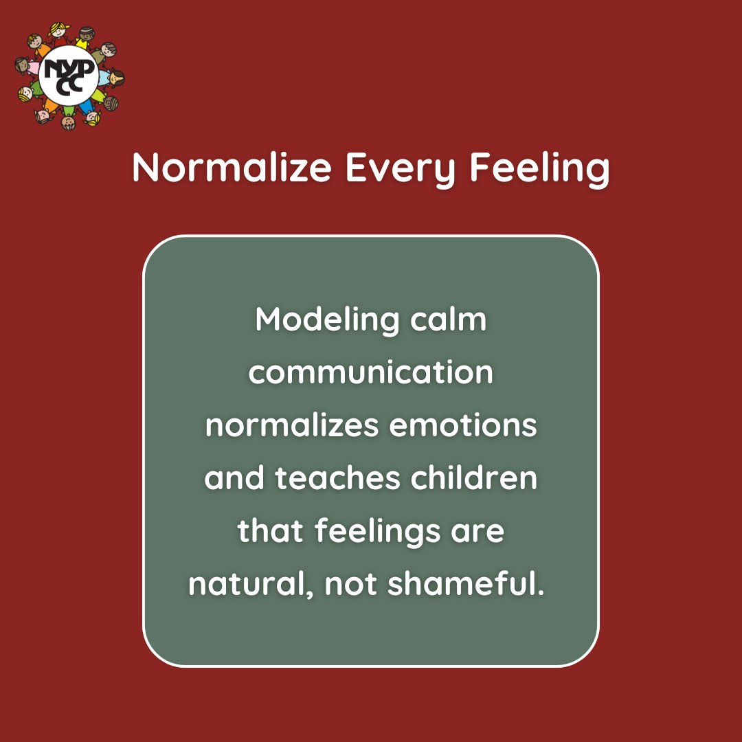 NYPCC1's tweet image. This #TeachableTuesday is all about Healthy Emotional Expression! Teach kids to share emotions with &apos;I feel&apos; statements. 💭 Calm adults show that emotions are natural. ❤️ #NYPCC #CaringForTheCommunity #ParentingTips #EmotionalWellness #TeachableTuesday