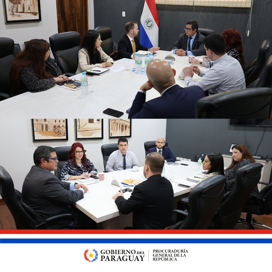 Reunión interinstitucional PGR/MOPC con el objetivo de evaluar estrategias conjuntas para la efectiva defensa de los intereses del Estado.

#GobiernoDelParaguay