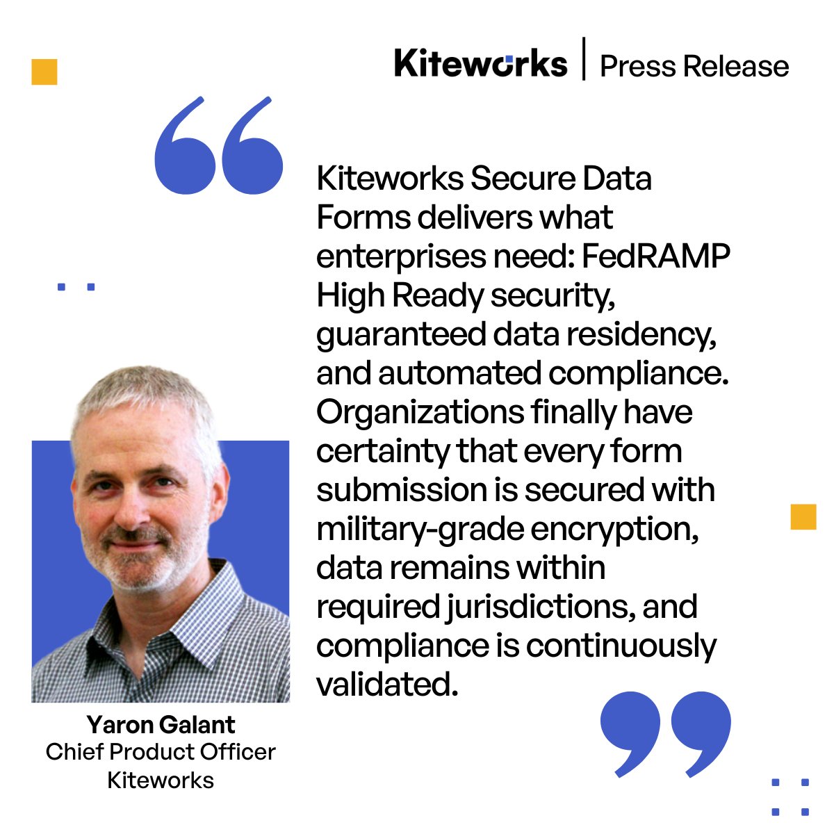 Kiteworks's tweet image. #Kiteworks launches Secure Data Forms — bringing military-grade security, full #DataSovereignty, and automated #Compliance to every #webform.

No more blind spots. Just total visibility and control over sensitive data.

👉 Read the full announcement:  hubs.ly/Q03TLW6X0