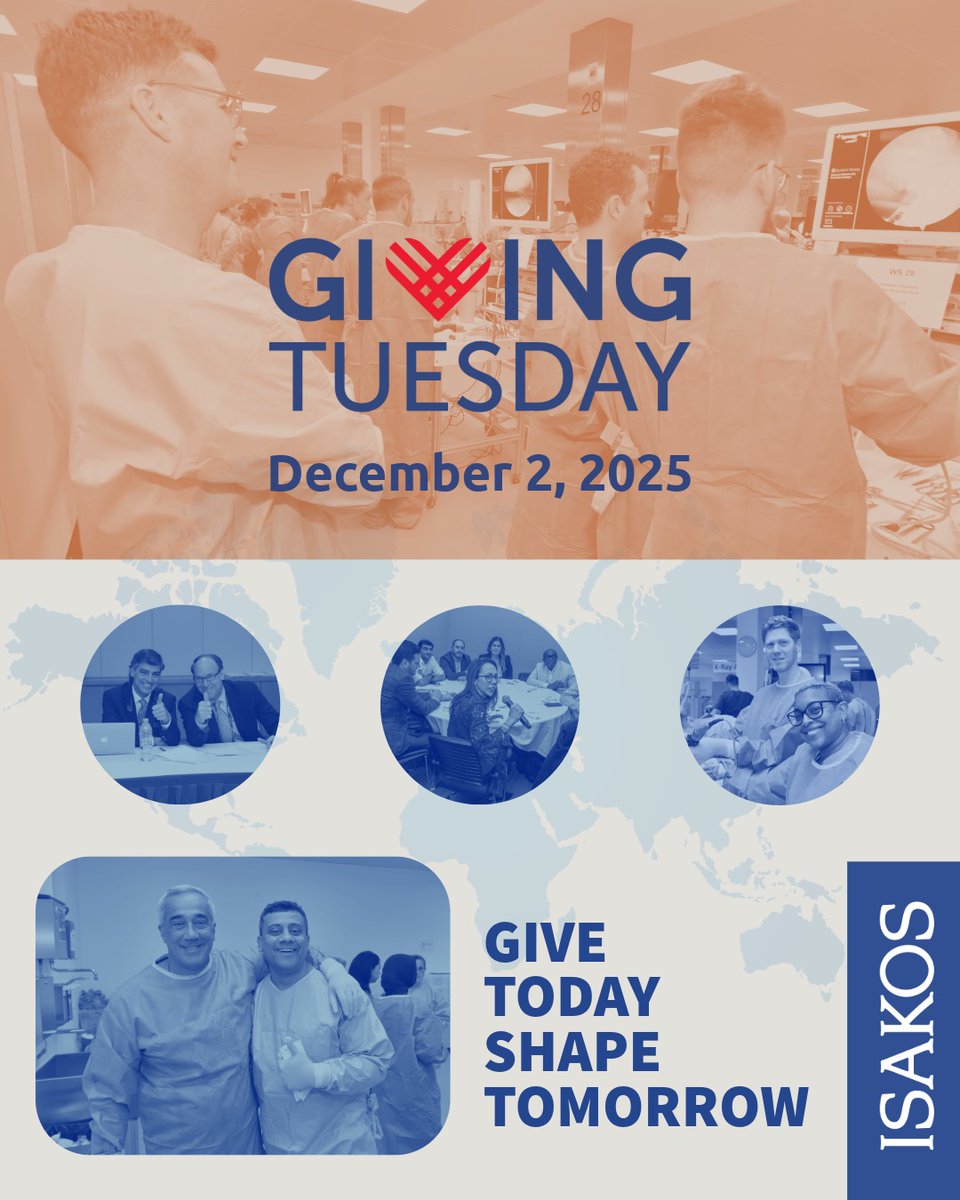 ISAKOS's tweet image. 🌍 Global #GivingTuesday is in 2 weeks! Please consider making a gift to the #ISAKOS Annual Fund. Together, we can advance the worldwide exchange of education, research and patient care in arthroscopy, knee surgery and orthopaedic sports medicine. Become a donor and give today!…