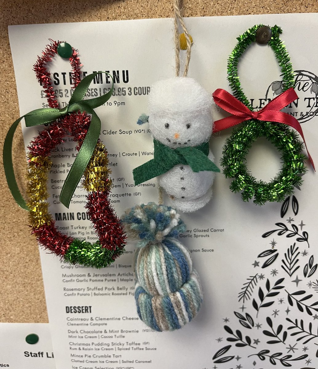 A bit of Christmas crafting for our health and wellbeing!