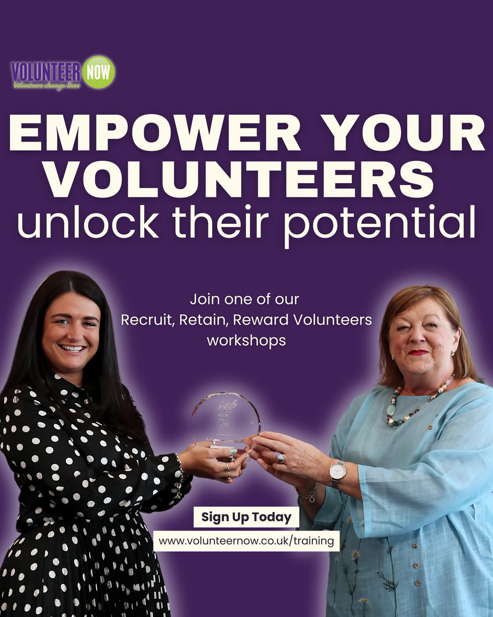 How do you ensure a balance between the needs of the volunteer &amp; the organisation? Come away from this session with useful ideas for best practice recruitment, support &amp; supervision activities &amp; more!

📅  25 Nov 2025
🕰️  10am-12pm
📍  Online
👉 ow.ly/hEZE50X3rTQ