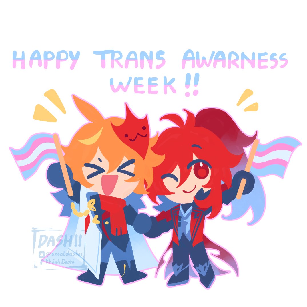 smoldashii's tweet image. Happy Trans awareness week! T4T Chiluc is always canon in my heart
#chiluc