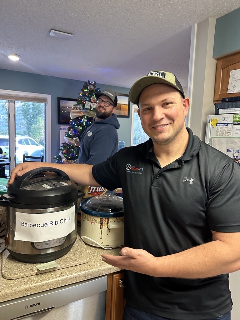 ThinkSecureNet's tweet image. It was a chili day in the office, but the competition was hot!!!
Congratulations to Tony for winning the competition with his barbeque rib chili. Even though he won’t disclose his secret recipe, at least we have plenty of leftovers to keep us going!

#ThinkSecureNet #ChiliCookOff