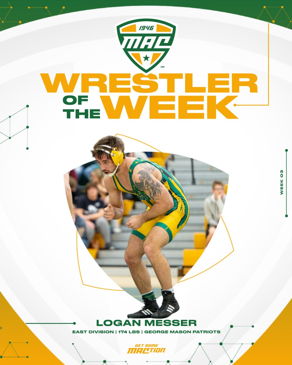 🤼 East Division Wrestler of the Week ⭐️

<a href="/GMUWrestling/">George Mason Wrestling</a>  competed at the Army Black Knight Open in West Point, NY, with Logan Messer delivering a strong performance. Messer emerged as the champion in the 174-pound weight class with an impressive 4-0 record. 

He secured victories