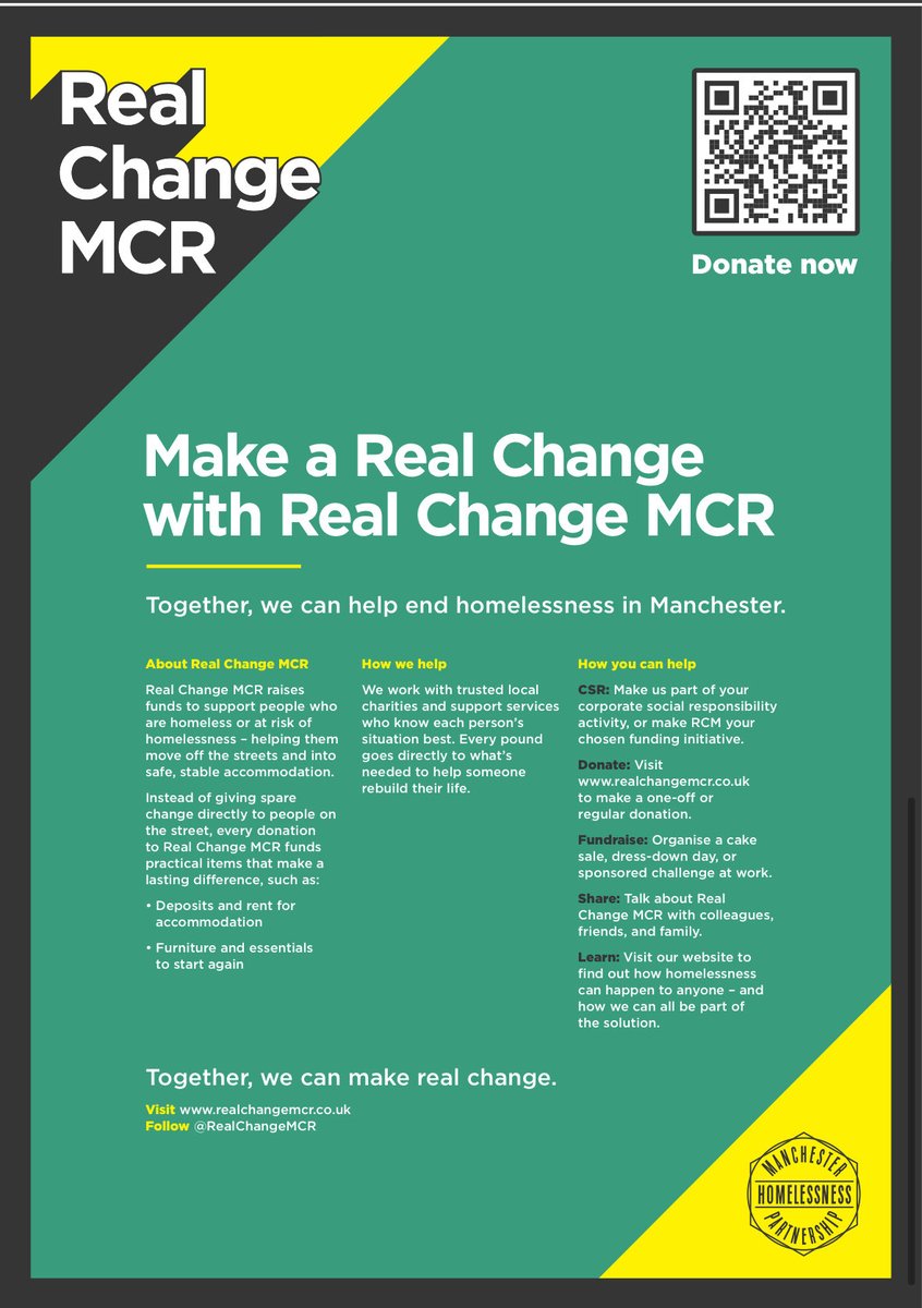 Real Change MANC tweet media
