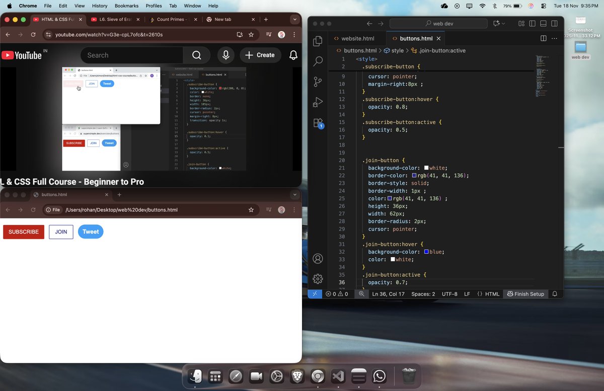 Rohan_269's tweet image. Loading....
#HTML #CSS #WebDevelopment