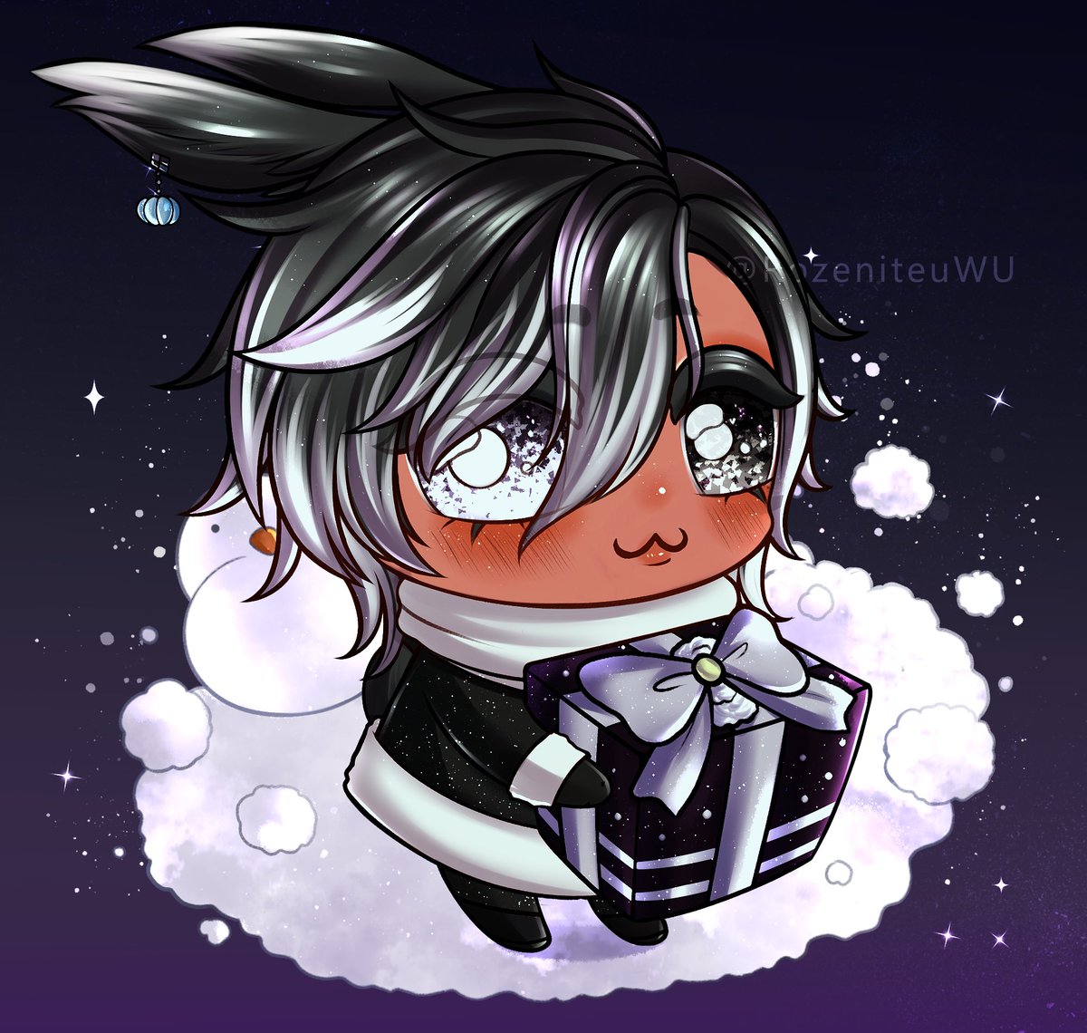 First two finished YCHs of the raffle for <a href="/moonschicaVT/">moon 💜🌙 ┊magical girl vtuber</a> and @/dclipsedeternal from sky !

✨🎄

The preorder opens today at 12:30pm cst 💫