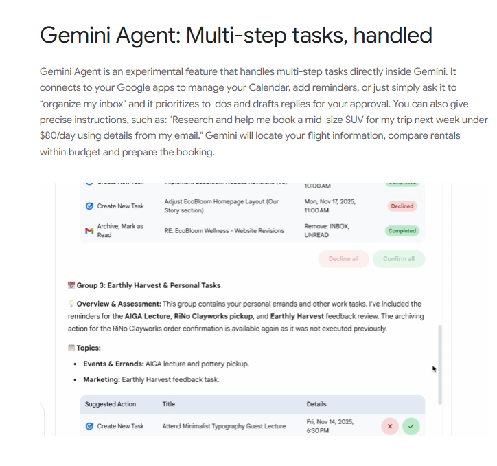 glenngabe's tweet image. Big news. I&apos;ve been testing some of this over the past few weeks. Meet Gemini 3 -&amp;gt; Gemini 3 brings upgraded smarts and new capabilities to the Gemini app (including Agent and &apos;Generative interfaces&apos;)

&quot;Gemini Agent is an experimental feature that handles multi-step tasks directly…