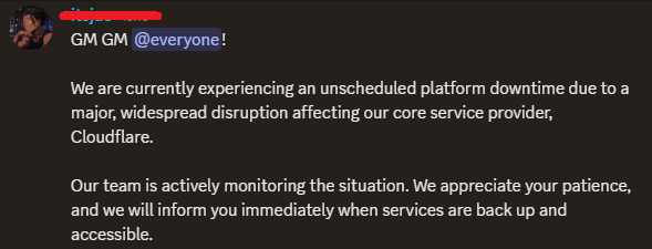 How is it possible that we have blockchains with 99.99% uptime but access to some dApps becomes impossible if a centralized infrastructure like CloudFlare or AWS has problems?

Damn, crypto is a fu**ing joke...