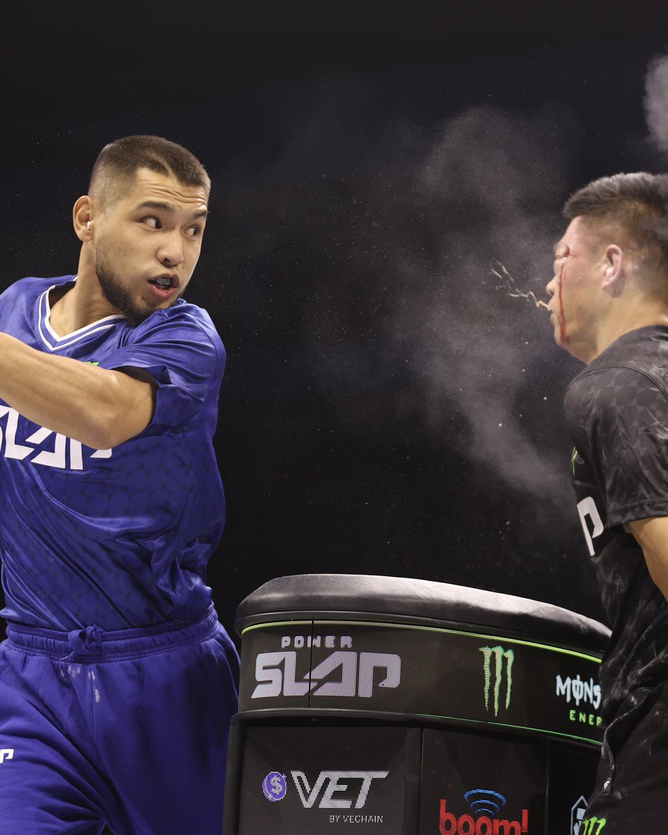 powerslap's tweet image. This match was INSANE 😳

Watch the full Mukhammed Amantayev 🇰🇿 vs Zhao Honggang 🇨🇳 match NOW on YouTube