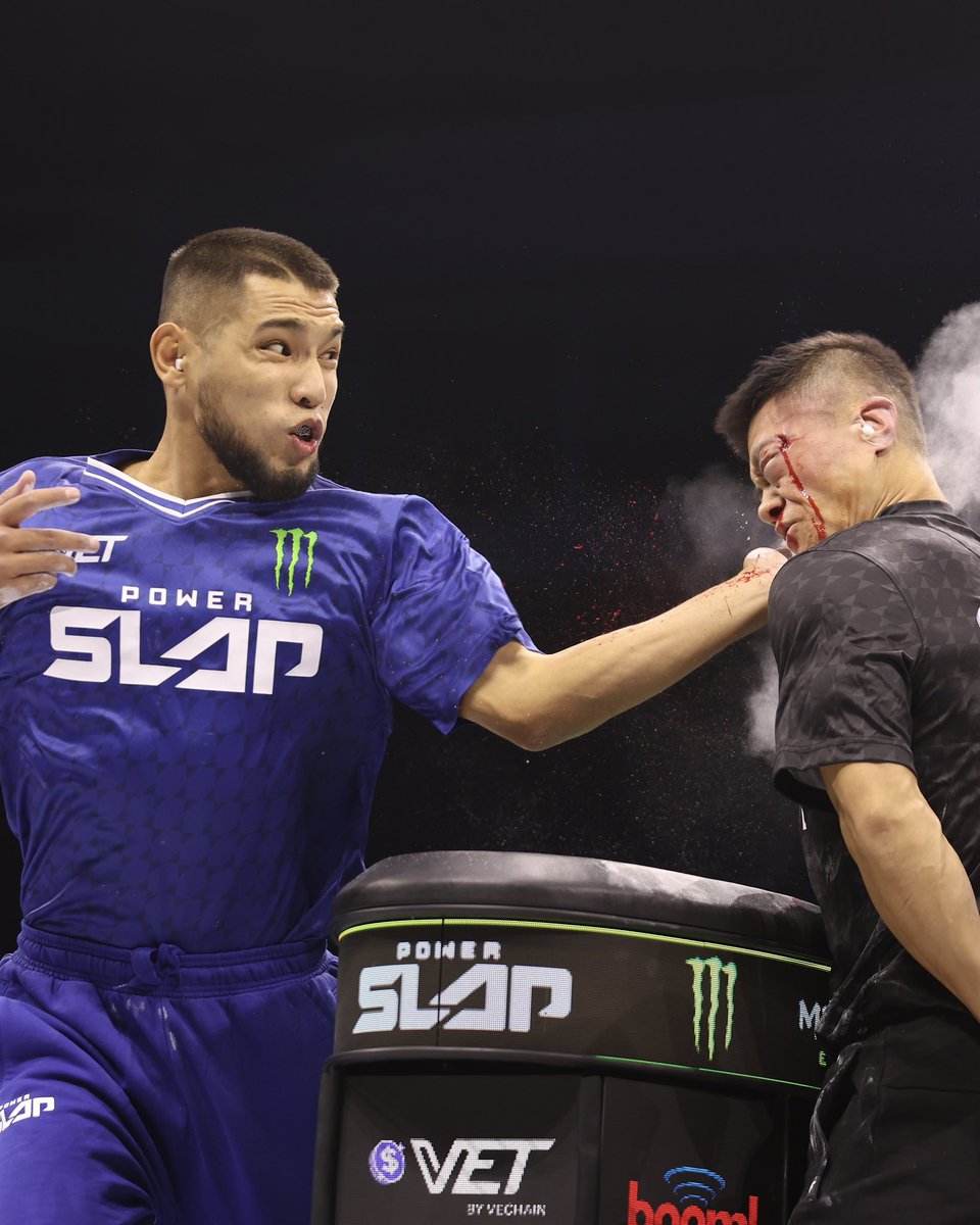 powerslap's tweet image. This match was INSANE 😳

Watch the full Mukhammed Amantayev 🇰🇿 vs Zhao Honggang 🇨🇳 match NOW on YouTube