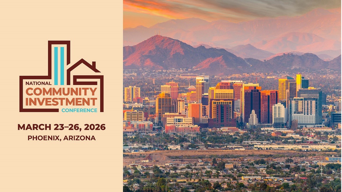philadelphiafed's tweet image. Please save the date for the 2026 National Community Investment Conference, March 23–26, for valuable perspectives from #communitydevelopment leaders, practical insights on the #CRA, and networking opportunities with peers. #NCIC #PHXCC