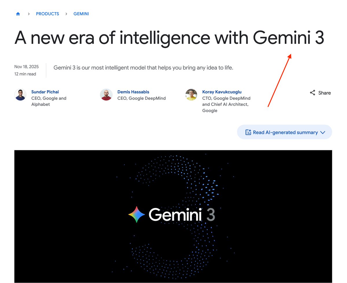 Finally, Gemini 3 is released: