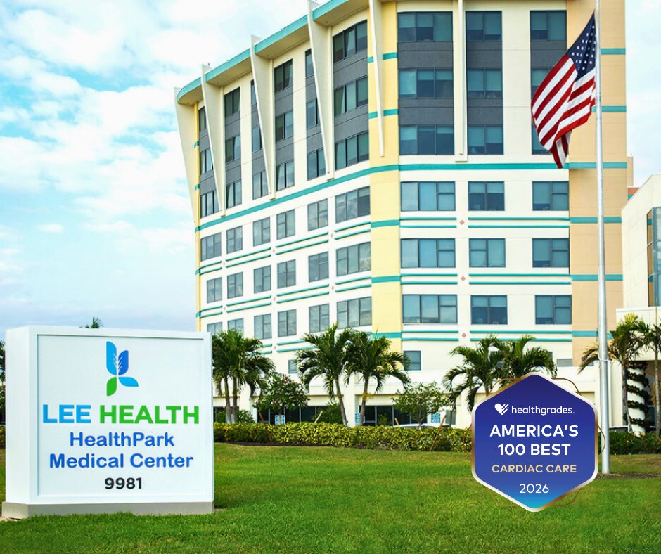 leehealthheart's tweet image. We’re proud to share that the Lee Health Heart Institute has received the 2026 Cardiac Care Excellence Award™ from Healthgrades! 💙

#LeeHealthHeartInstitute #Healthgrades #CardiacCare