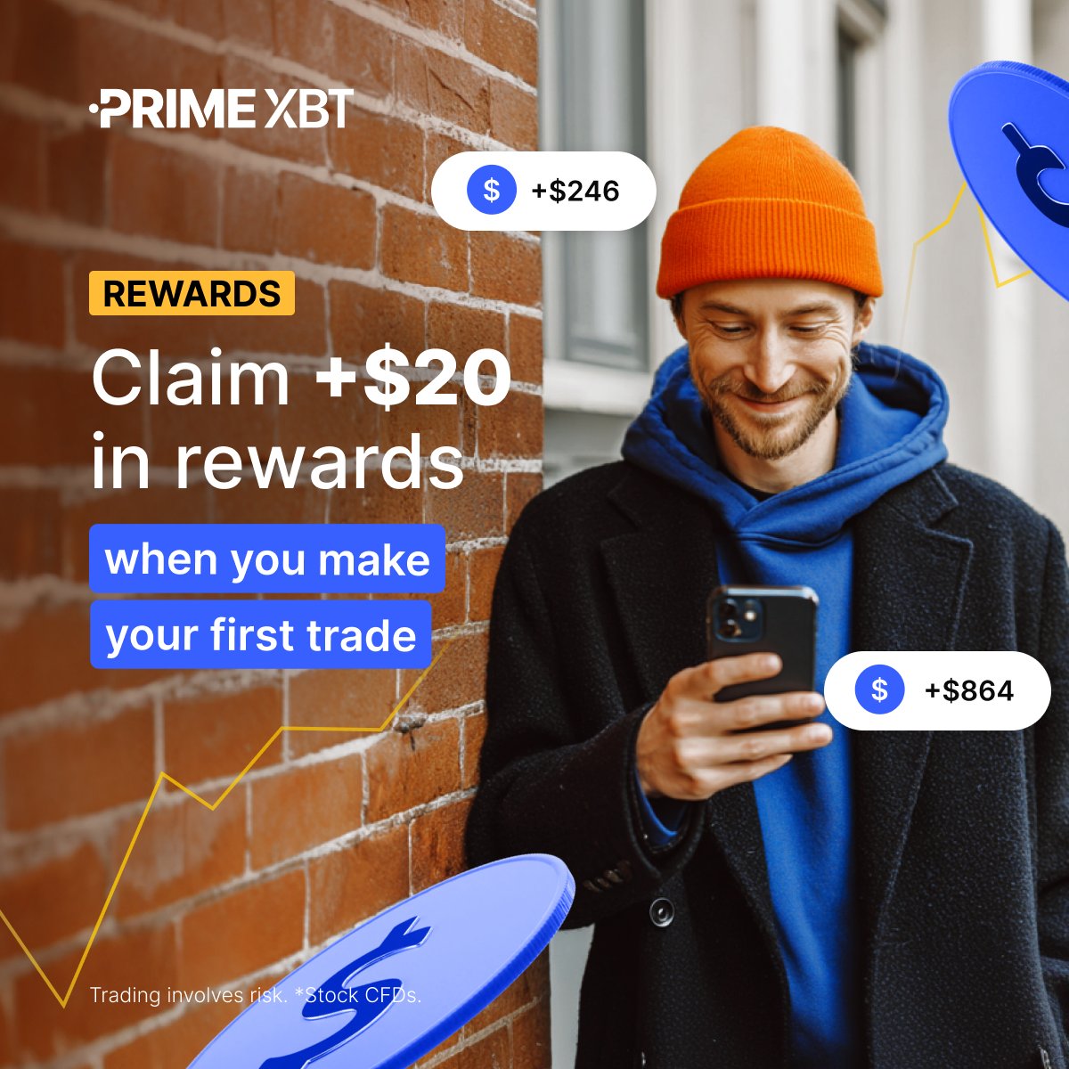 PrimeXBT's tweet image. 💸 Make your first trade on #PrimeXBT and earn $20, no limits on asset or trade size.

Start trading today and claim your reward!

🔗 Get started: eng.primexbt.com/43p2wHj